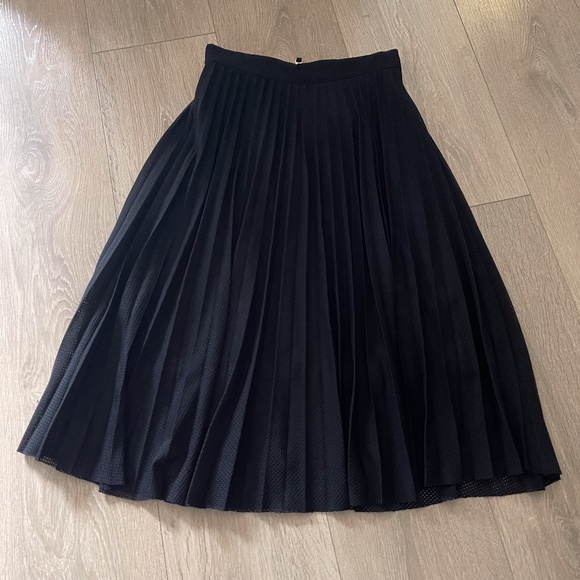 French Connection Midi Pleated Jersey Skirt - Picture 1 of 5